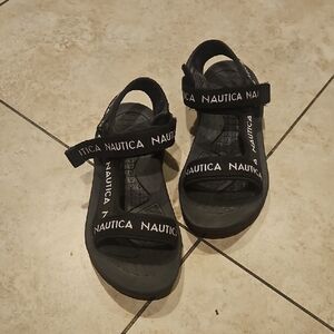 Nautica Kids Black Strap Sandals